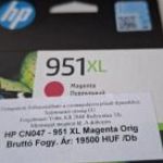 Eredeti HP 951 XL magenta patron fotó