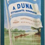A DUNA ESZTERGOMTÓL BUDAPESTIG, VÍZISPORTTÉRKÉP - KARTOGRÁFIAI VÁLLALAT, 1958 !!! fotó