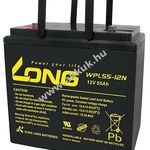 Ólom akku Long (Kung Long) típus WPL55-12N 10-12 év élettartam 12V 55Ah csatlakozó: M6 fotó