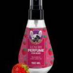 Happy Bulldog STRAWBERRY LUXURY PERFUME - Ápoló, frissítő, szagsemlegesítő permet kutyáknak, 150 ml fotó