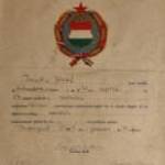 Szakmunkás Bizonyítvány - Szakács (1959) fotó