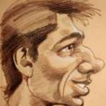 Dluhopolszky László - Bochkor Gábor (2000) Dedikált (Ver.2) portré karikatúra fotó