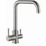 Konyhai csaptelep víztisztítóhoz 3-utas Modern dizájn - hajlított - inox - 1 kifolyóval - PurePro fotó