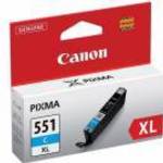 CLI-551CXL Tintapatron Pixma iP7250, MG5450, MG6350 nyomtatókhoz, CANON, cián, 11ml fotó