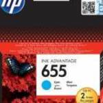 CZ110E Tintapatron Deskjet Ink Advantage 3520 sorozat nyomtatókhoz, HP 655, cián, 600 oldal fotó