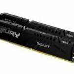 16GB DDR5 5200MHz Kit(2x8GB) Fury Beast Black - Kingston fotó