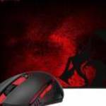 M601WL-BA Wireless Gaming Mouse and Mouse Pad Combo Black/Red - Redragon fotó