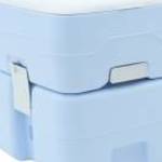 vidaXL Kemping WC Kék 41.5 x 36.5 x 42 cm Nagy sűrűségű polietilén fotó