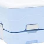 vidaXL Hordozható Kemping Toilet Világos kék 41.5 x 36.5 x 30 cm fotó