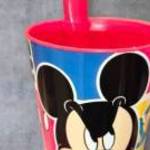 Mickey egér szívószálas műanyag pohár fiúknak 260 ml fotó
