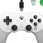 8Bitdo Pro 2, Xbox Series X|S, Xbox One, PC, Official, Hall-Effect, Fehér, Vezetékes kontroller - 8B fotó