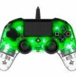 Nacon Wired Illuminated Compact, Playstation 4, PC, RGB lighting, USB, Zöld-Átlátszó, Vezetékes kont fotó
