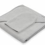 Gyermek frottír törölköző és kapucnival New Baby BASIC 80x80 szürke - NEW BABY fotó