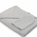 Gyermek frottír törölköző és kapucnival New Baby BASIC 100x100 szürke - NEW BABY fotó