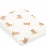 Muszelin Baba párna huzat- ék alakú New Baby STANDARD 30x37 cm bear - NEW BABY fotó