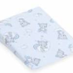 Baba párna huzat- ék alakú New Baby BASIC fehér 30x37 cm bear blue - NEW BABY fotó