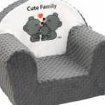 Gyermek fotel New Baby Cute Family szürke - NEW BABY fotó