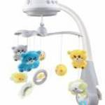 Körhinta a kiságy fölé világító vetítővel Baby Mix szürke - BABY MIX fotó