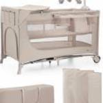 KINDERKRAFT Utazóágy Joy 2 kiegészítőkkel Beige fotó
