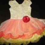 csipkés tetejű fodros aljú ruha 80- 86 cm Kid Kids mb: 48 cm h: 49 cm fotó