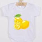 Baba body nyomtatással New Baby Lemon - rövid ujjú - NEW BABY fotó