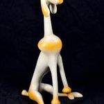 HOLLÓHÁZI PUDLI ... RITKA RETRO PORCELÁN FIGURA ! fotó