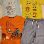4 db 128/134 vagány csomi rövidnadrág short poló H&M C&A rövid nadrág bermuda cápa markoló fotó