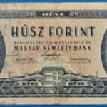 1947 -es 20 Forint Kossuth Címeres bankó Ritkább !!!! F+ (L3124) fotó
