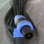 Speakon csatlakozós hangfal kábel réz 2x1mm2 4 méter 1Ft-ról fotó
