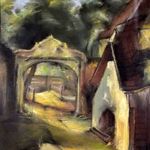BÓNA OTTÓ ( 1977 ) KAPUALJ ... GYÖNYÖRŰ PASZTELL KÉP ! fotó