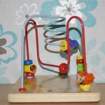 Oktató jellegű fa labirintus játék golyókkal, Cube Playtive Junior / Cube fotó