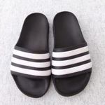 Eredeti ADIDAS fekete-fehér papucs UK 12 EU 31 fotó