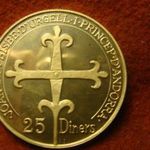 Andorra nagyméretű ezüst 25 dinár 1988 PROOF 20 gramm 0.900 38, 5 mm ritka! fotó
