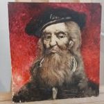 (K) Szilágyi Imre portré festmény 33x36 cm fotó