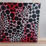 (NBL5) Rácz Lilla grafikus absztrakt festménye 30x30 cm fotó