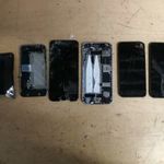4 db sérült / törött Apple készülék - 2db IPhone 2db IPod fotó