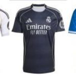 REAL MADRID, 2025/26, hazai/idegenbeli/harmadik (MBAPPÉ, VINI JR., BELLINGHAM) fotó