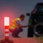 Elakadásjelző lámpa - mágneses - 6 piros LED - elemes - MNC fotó