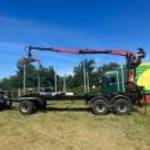 JCB Fastrac rönkszállító fotó