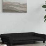vidaXL fekete bársony kutyaágy 100 x 50 x 21 cm fotó