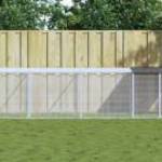 vidaXL antracitszürke horganyzott acél tyúkketrec tetővel 803x98x90 cm fotó