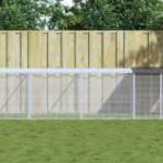 vidaXL antracitszürke horganyzott acél tyúkketrec tetővel 403x98x90 cm fotó