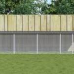 vidaXL antracitszürke horganyzott acél tyúkketrec tetővel 403x98x90 cm fotó