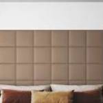 vidaXL 12 db cappuccino színű műbőr fali panel 30 x 30 cm 1, 08 m² fotó
