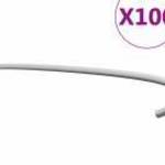 vidaXL 100 db horganyzott acél gabionhorog 40 cm fotó