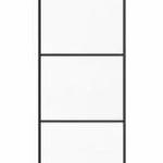 vidaXL ESG üveg és alumínium tolóajtó fémszerelvény-szettel 90x205 cm fotó