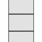 vidaXL tolóajtó vasalatokkal 102, 5x205 cm edzett üveg&Alumínium fotó