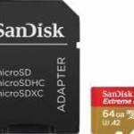 SanDisk Extreme PLUS 64 GB MicroSDXC Class 10 memóriakártya fotó