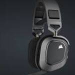 CORSAIR Vezeték Nélküli Headset, HS80 RGB WIRELESS Premium Gaming, Dolby Atmos hangzás, szürke fotó
