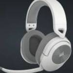 CORSAIR Vezeték Nélküli Headset, HS55 WIRELESS Gaming, 7.1 Hangzás, fehér fotó